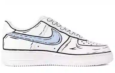 Nike Air Force 1 Low White Blue