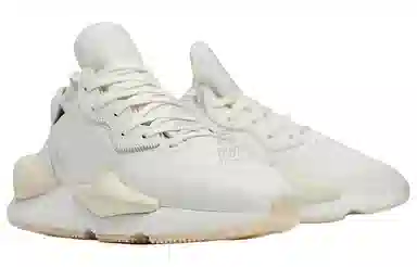 Y-3 White Leather Sneakers