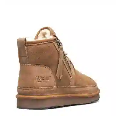 AU&MU Short Snow Boots Chestnut