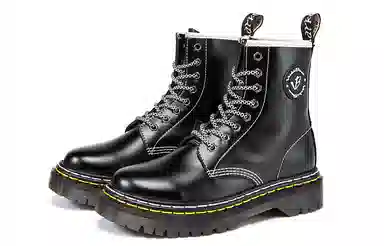 VICKI BROWN Martin Boots Black