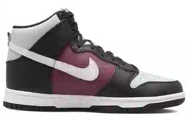Nike Dunk High Black White Red