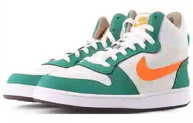 Nike Court Borough Mid White Green