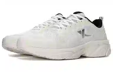 特步 舒适潮流百搭 轻便耐磨防滑 低帮 跑步鞋 白色