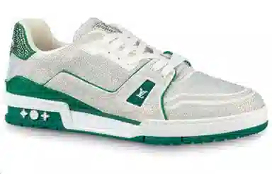 Louis Vuitton Trainer White Green