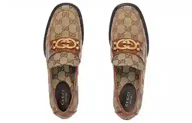 Gucci Interlocking GG Heels Brown