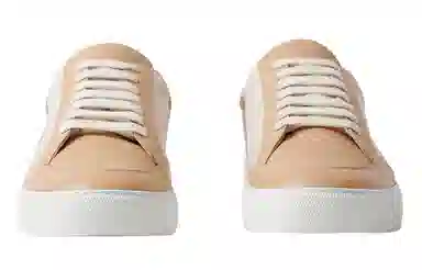 Burberry Leather Check Low Sneakers