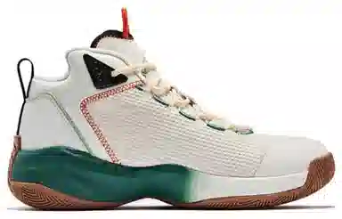 Jordan High-Top Basketball Shoes Grey Green