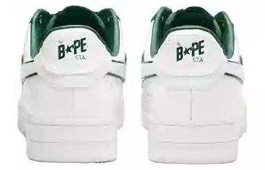A BATHING APE STA White Green