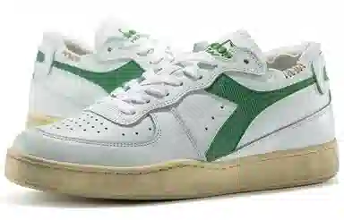 Diadora Mi Basket Low White Green