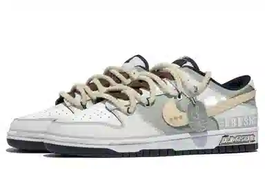 Nike Dunk Low Green Yellow White