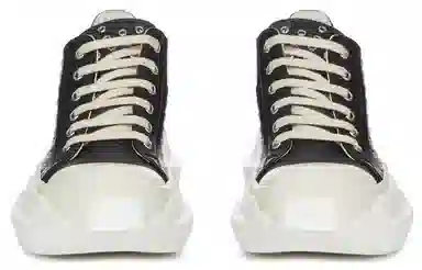 Rick Owens DRKSHDW Abstract Low Top Fashion Sneakers Black