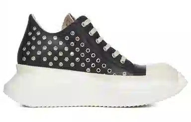 Rick Owens DRKSHDW Abstract Low Top Fashion Sneakers Black