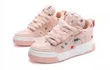 Jifffly Denim-Tartan Sneakers