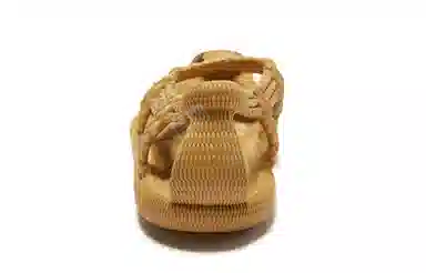 Baijingfang Retro Soft Sole Sandals Yellow