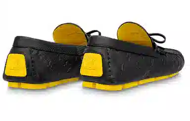 Yayoi Kusama x Louis Vuitton Driver Moccasin Black Yellow