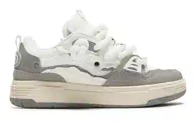 百井坊 超纤皮 休闲舒适透气 时尚板鞋 男款 面包鞋