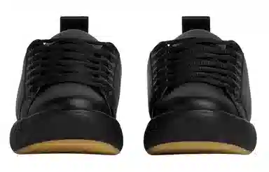 Bottega Veneta Low Top Leather Sneakers Black