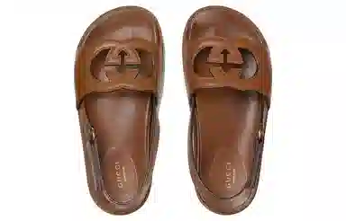 Gucci Interlocking Sandals Brown