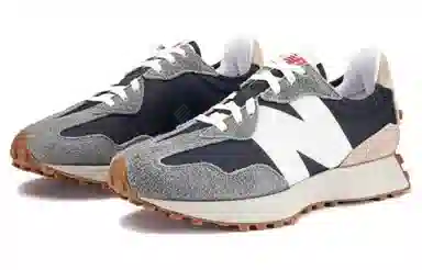 New Balance 327 Black White Grey
