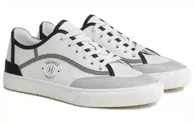 HERMES Get Low-Top Sneakers White Grey