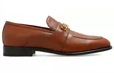 Gucci Brown Leather Slip-On