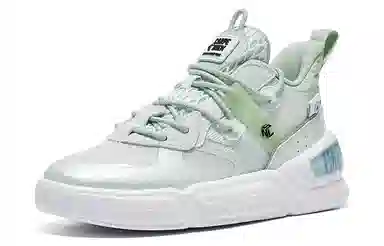 乔丹 防滑耐磨透气 中帮 板鞋 女款 玉石绿