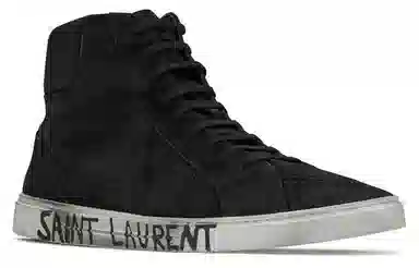 Saint Laurent High Top Sneakers Black