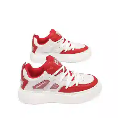 哥仑步头层牛皮厚底轻便橡胶发泡底休闲板鞋男款