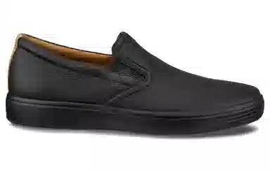 Ecco Casual Leather Shoes Black