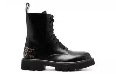 Moschino Leather Casual Boots Black
