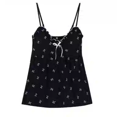 顶瓜瓜 带胸垫女云朵棉吊带三件套睡衣套装 女款