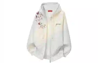 Yiershuang Vintage Floral Logo Hoodie