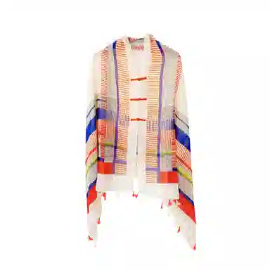 艾佳微 旅游度假拍照民族风旅游沙滩巾海边户外薄款防晒透气舒适 披肩 男女同款情侣款