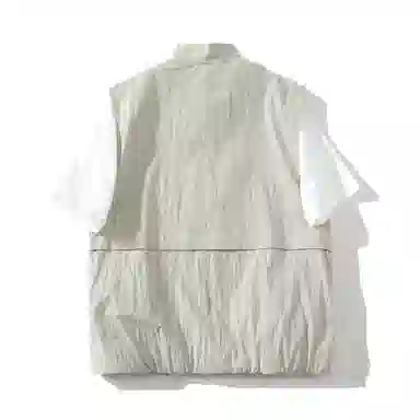 【dme】 日系纯色简约多口袋高级感潮牌户外无袖宽松休闲百搭上衣背心 男女同款