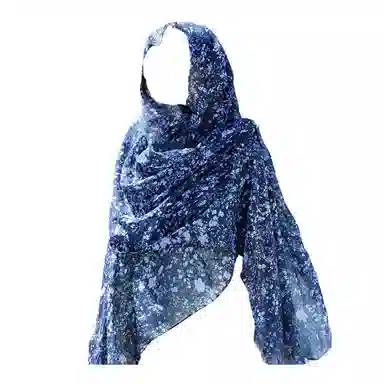 艾佳微 度假百搭复古花色民族风薄款围巾丝巾防 晒透气优雅文艺 披肩 女款