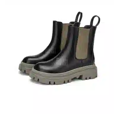 GEMEIQ PU Chelsea Boots 5cm