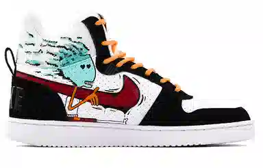 Nike Court Borough Mid Black White