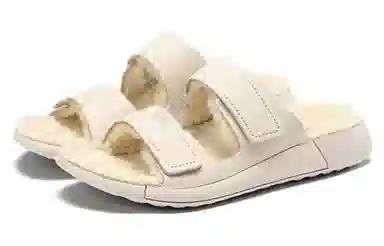 Ecco Slide Sandals 3cm Grey