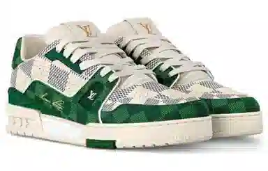Louis Vuitton LV Trainer White Green