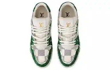 Louis Vuitton LV Trainer White Green