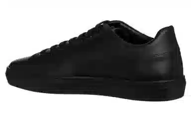 Moschino Leather Low Top Sneakers Black