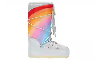 Moon Boot Rainbow Grey