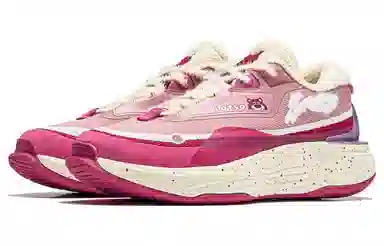 Disney x Li-Ning Soft Warm Low Casual Shoes Women's Apricot Pink