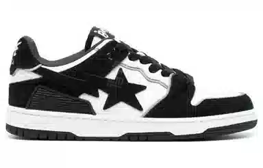 A BATHING APE SK8 STA Black White