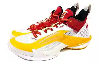 LiNing Air Strike 10 White Yellow Red