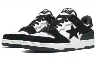 A BATHING APE SK8 STA Black White