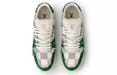 LOUIS VUITTON Trainer White Green