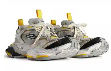 Balenciaga Cargo White Yellow Silver