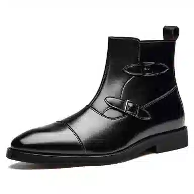 正泰 男士商务正装复古高筒经典百搭简约休闲 短靴 男款