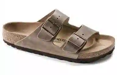 Birkenstock Soft Leather Platform Sandals Tobacco Brown